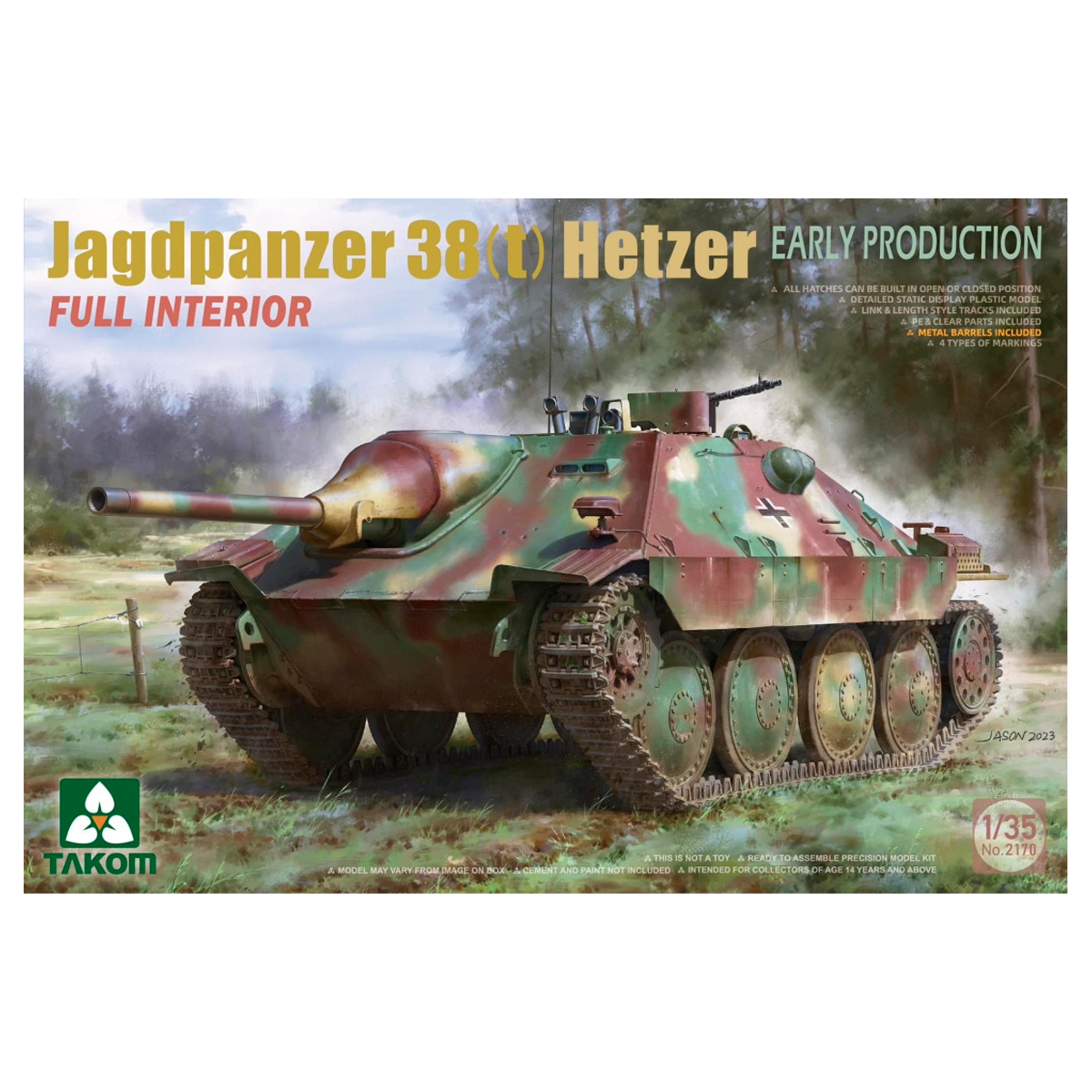 1/35 Jagdpanzer 38(t) Hetzer Early Production Full Interior