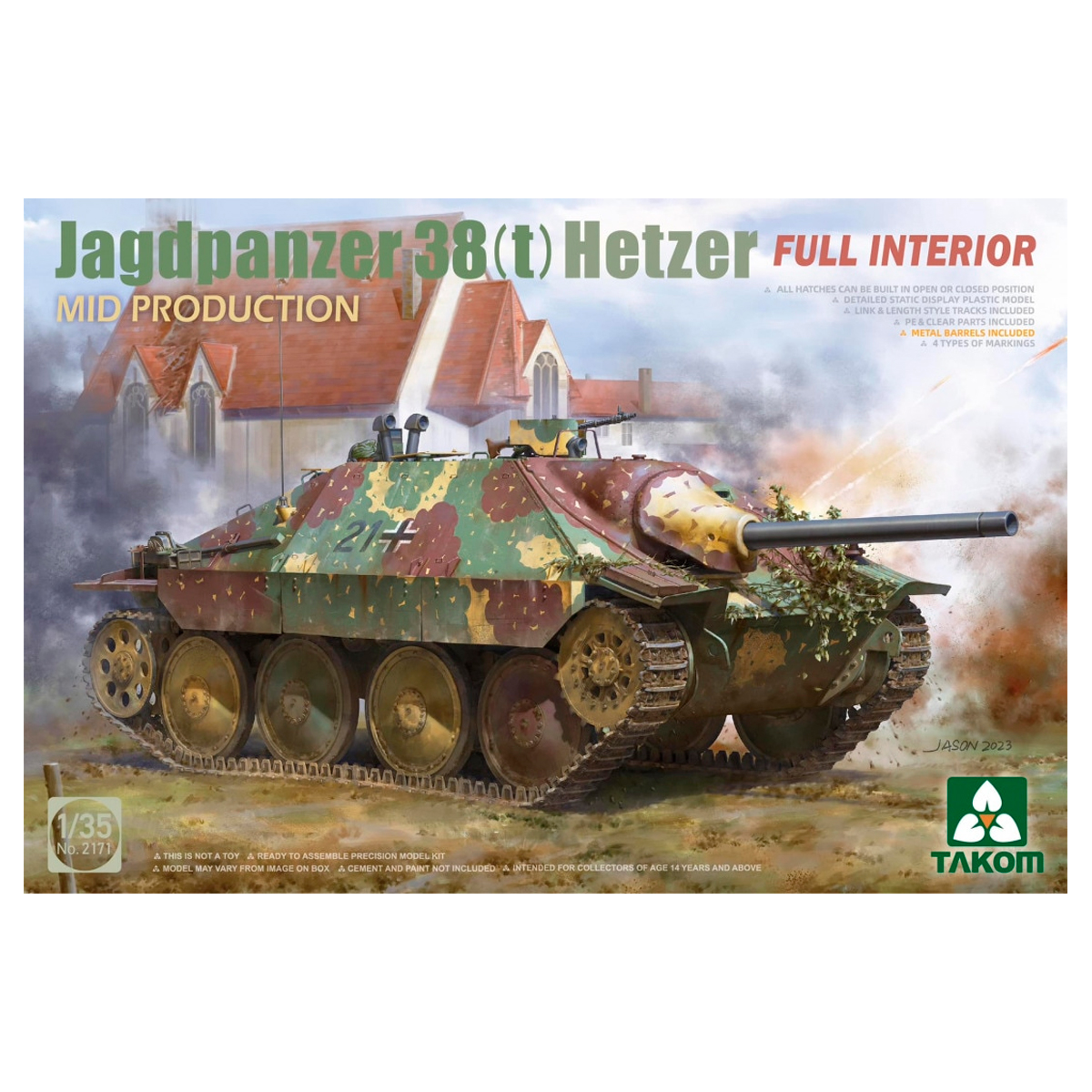 1/35 Jagdpanzer 38(t) Hetzer Mid Production Full Interior