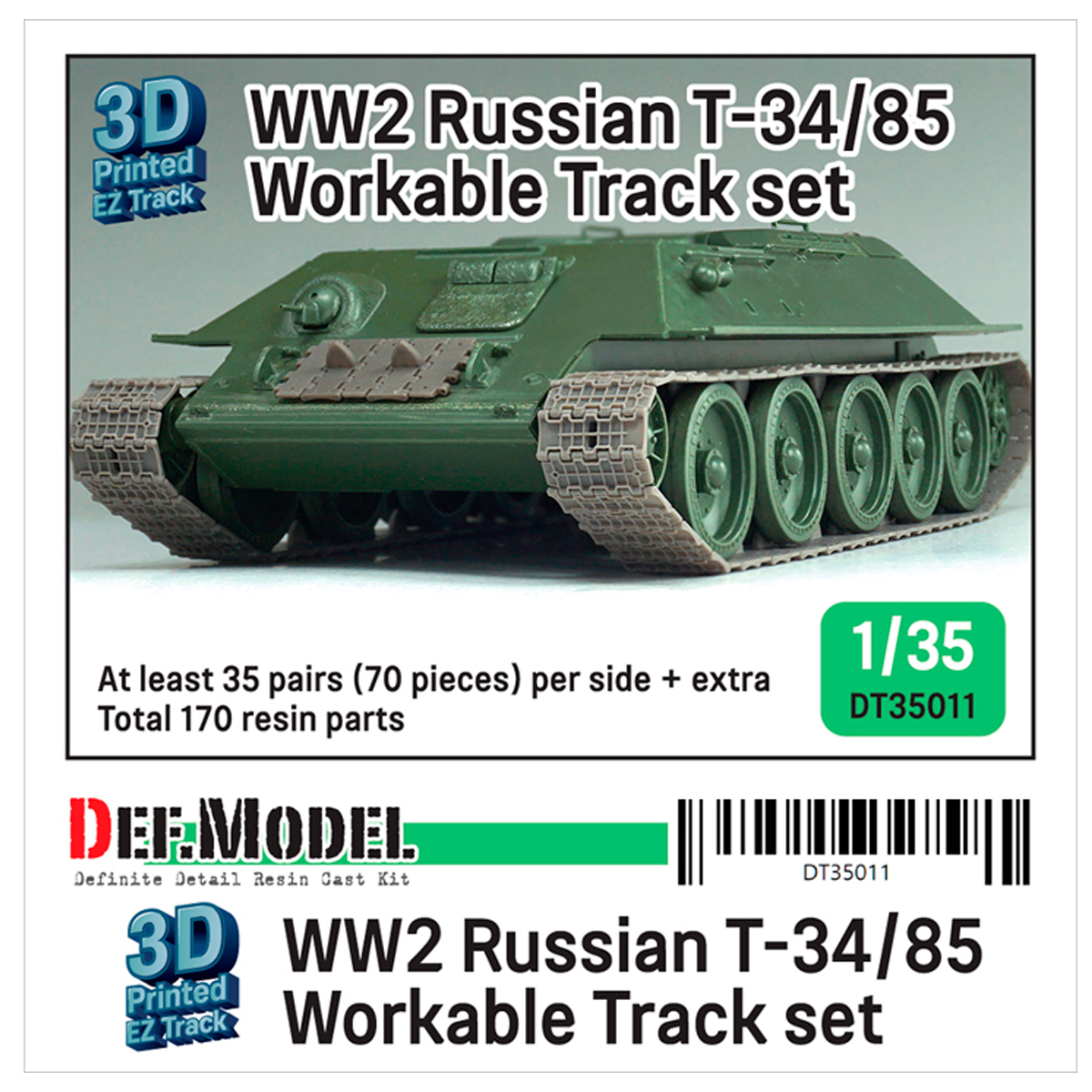 Russian T-34/85 Workable Track set (for 1/35 T-34/85)