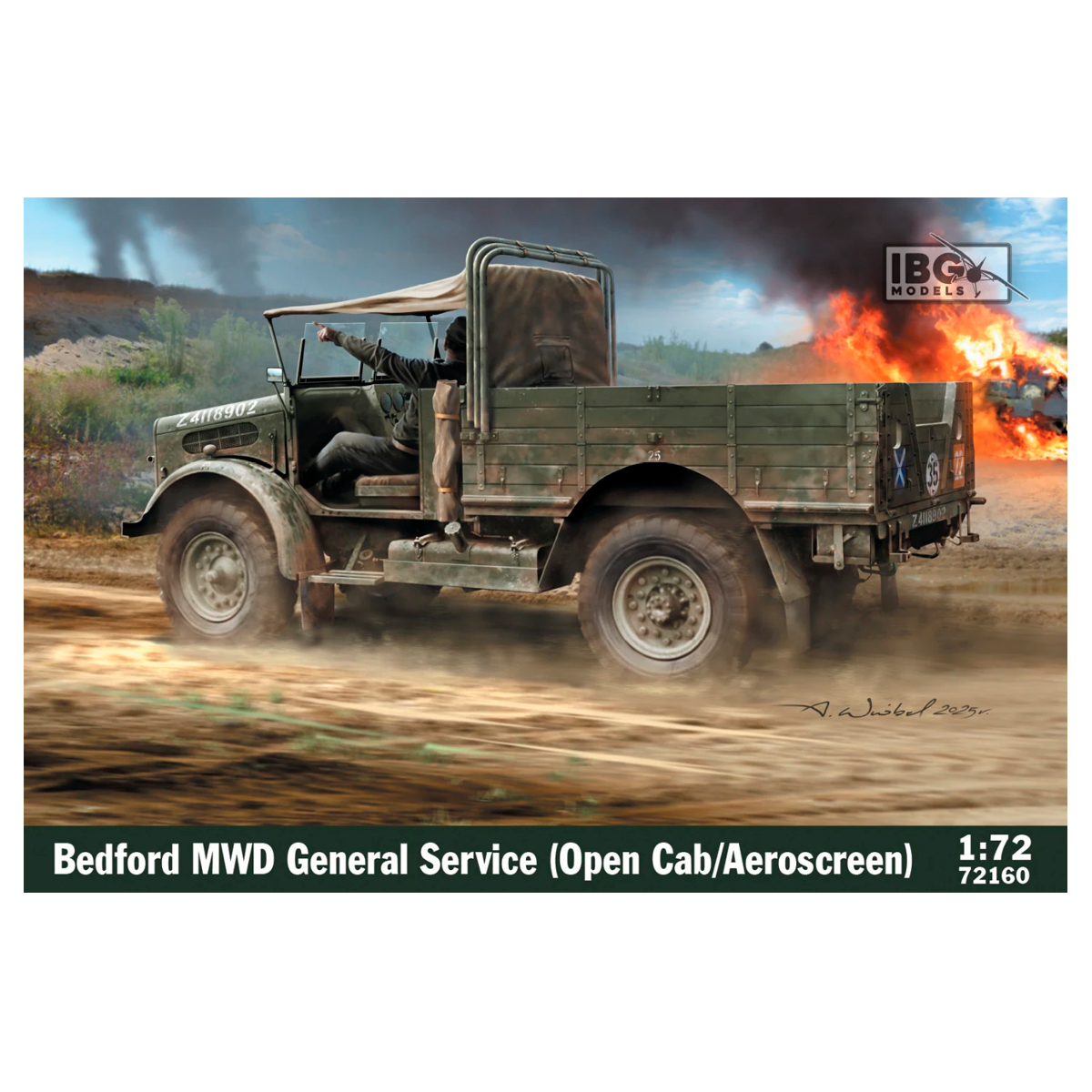 1/72 Bedford MWD General Service (Open Cab/Aeroscreen)