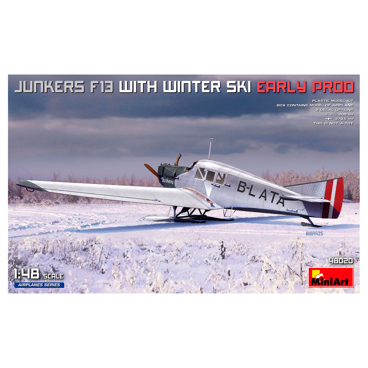 1/48 Junkers F13 with Winter Ski. Early Prod