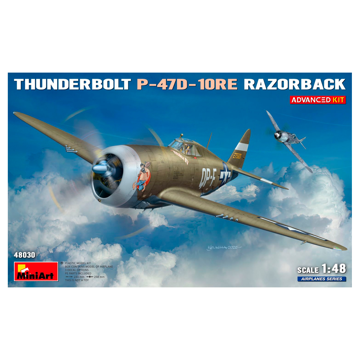 1/48 Thunderbolt P-47D-10RE Razorback. Advanced Kit