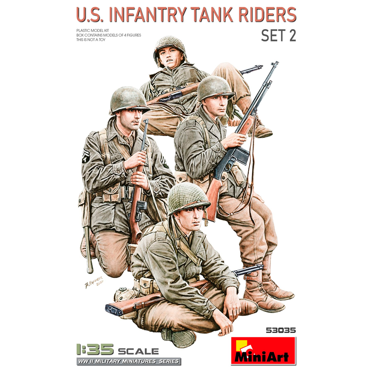 1/35 U.S. Infantry Tank Riders. Set 2