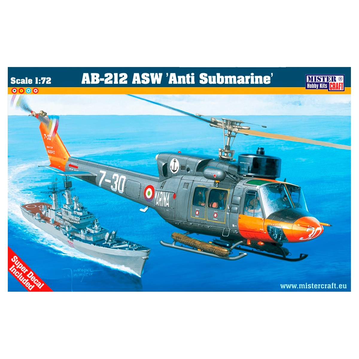 1/72 AB-212 ASW ‘Anti Submarine’ Super set (paints included)