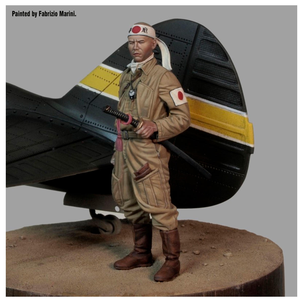 Japanese pilot WWII (1/72 scale) 3D printed