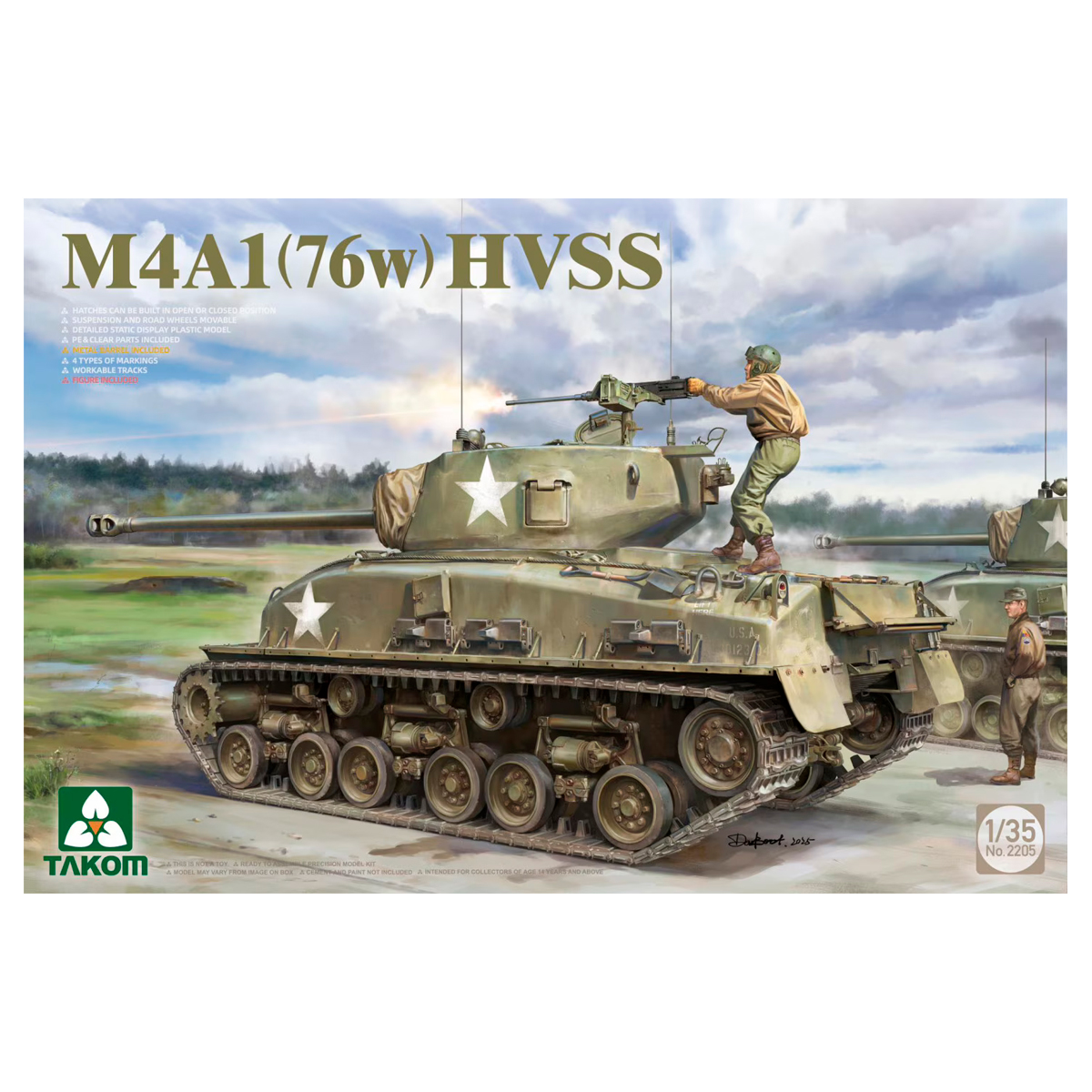 1/35 M4A1(76w) HVSS Sherman