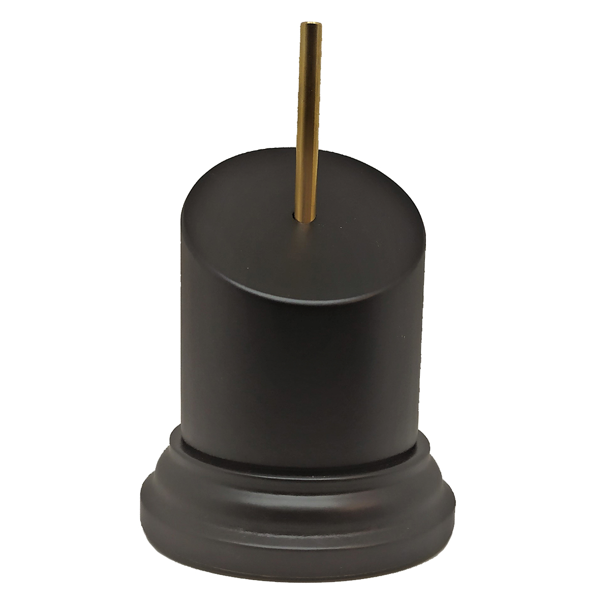 Peana inclinada 7cm redondo 4,5cm negro – Black wooden round base