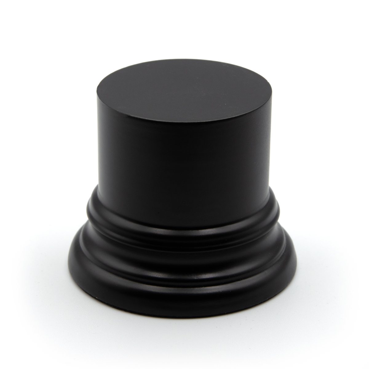 Peana redonda 5cm alto x 4,5cm negro – Black wooden round base