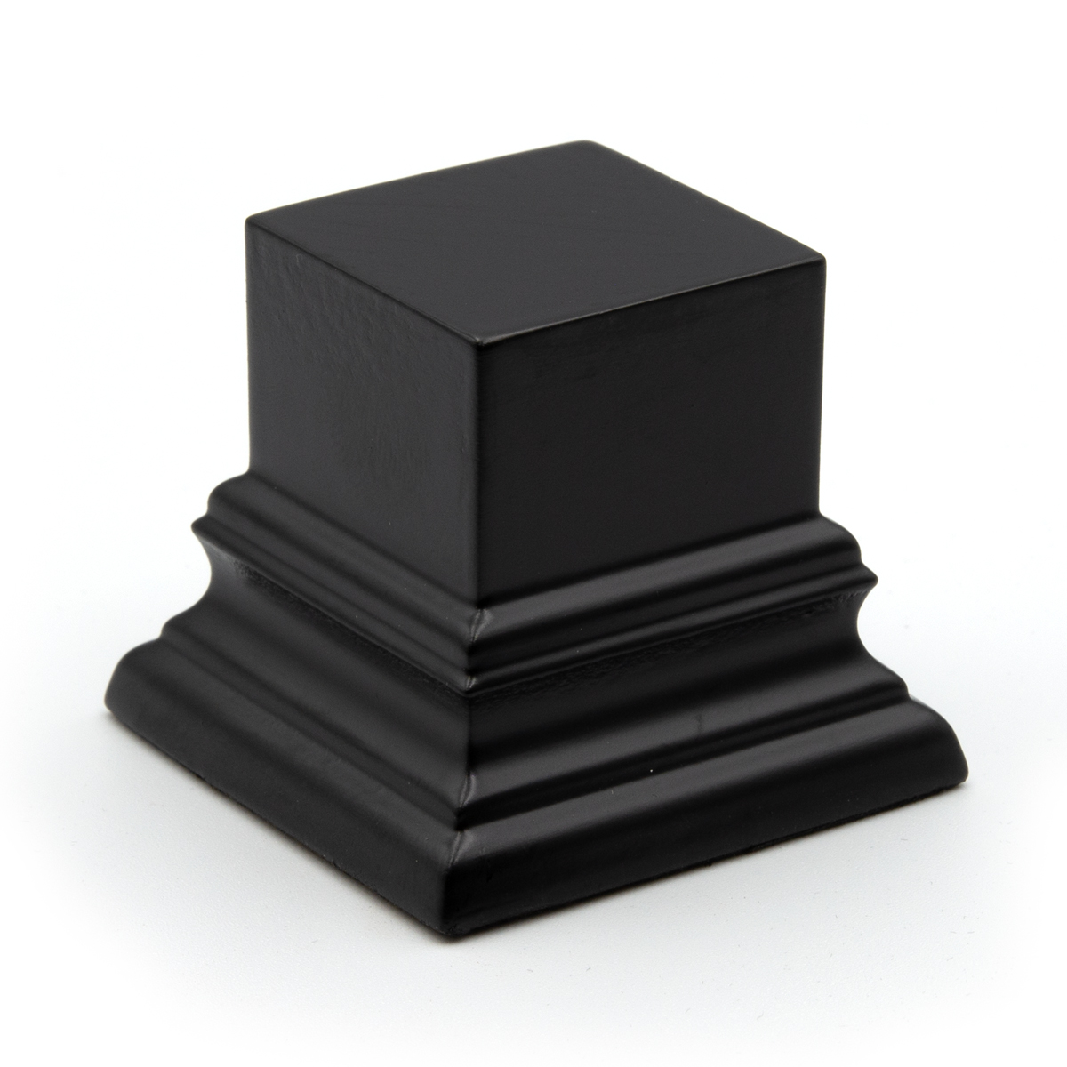 Peana cuadrada 4cm de alto 3x3cm negro – Black wooden square base