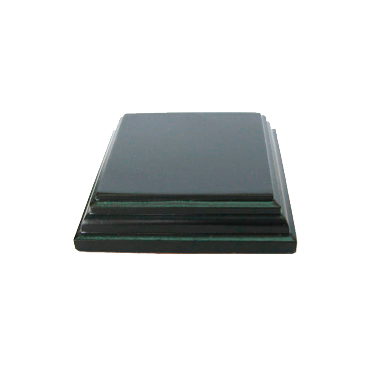 Peana cuadrada 2cm de alto 6x6cm negro – Black wooden square base