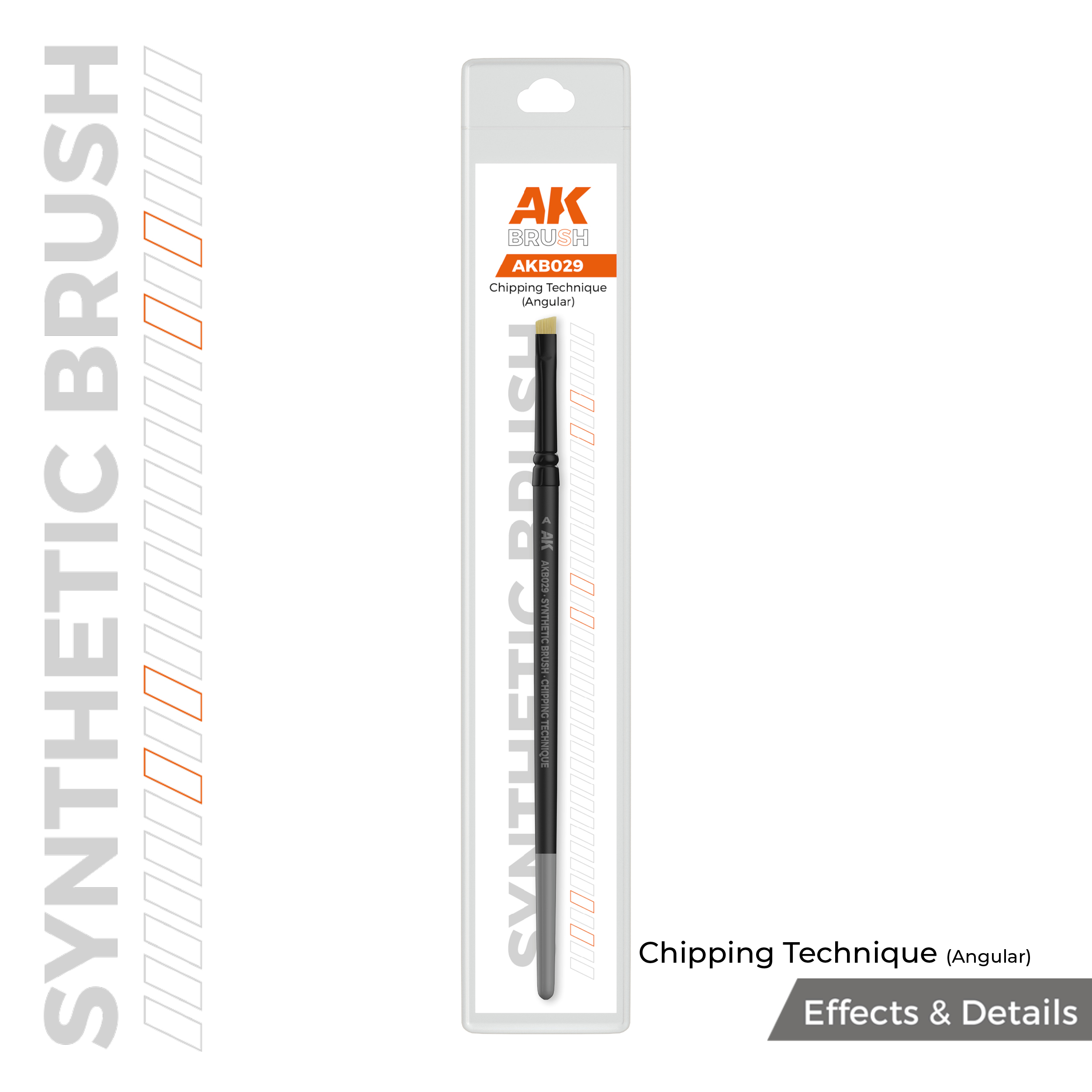 CHIPPING TECHNIQUE (ANGULAR) BRUSH