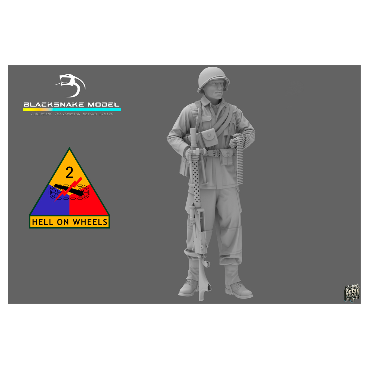 2nd Armored Infantry MG 1/35