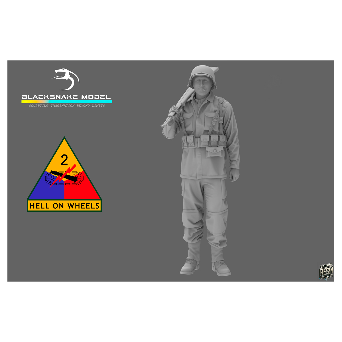 2nd Armored Infantry Soldier 1/35