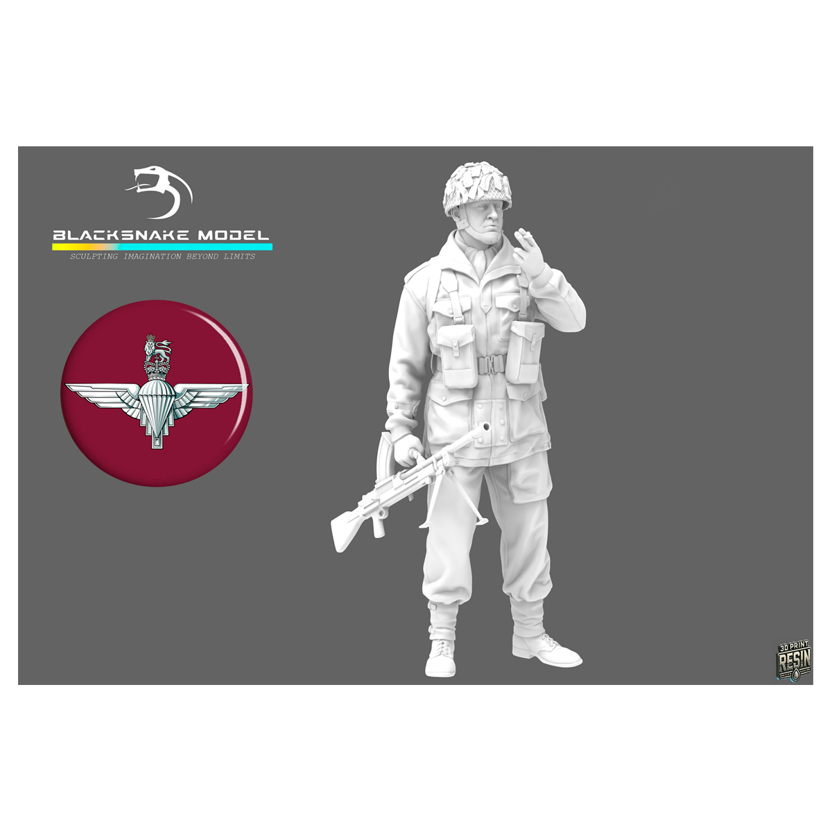 COMMANDO RED DEVILS BREN GUNNER 1/35