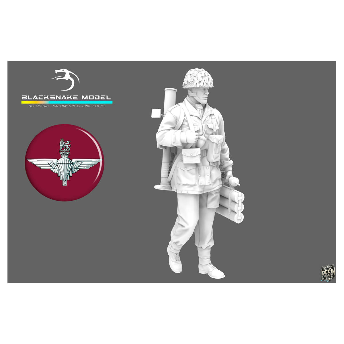 COMMANDO RED DEVILS PIAT 1/35
