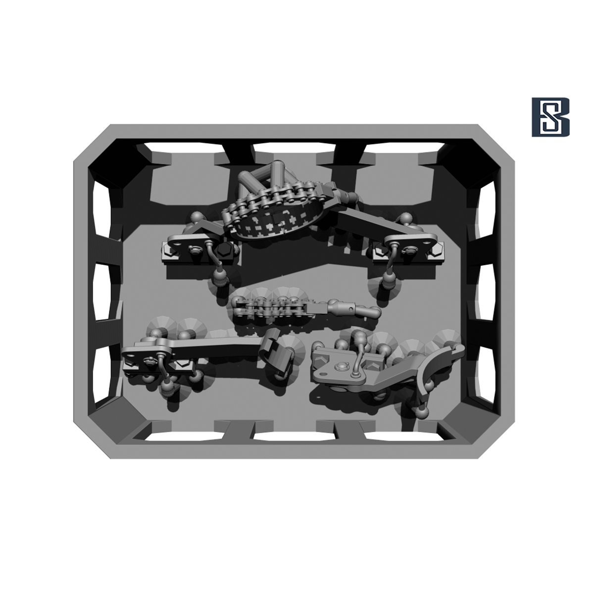 Barrel Holder for Tiger-I Mid productions 1/35