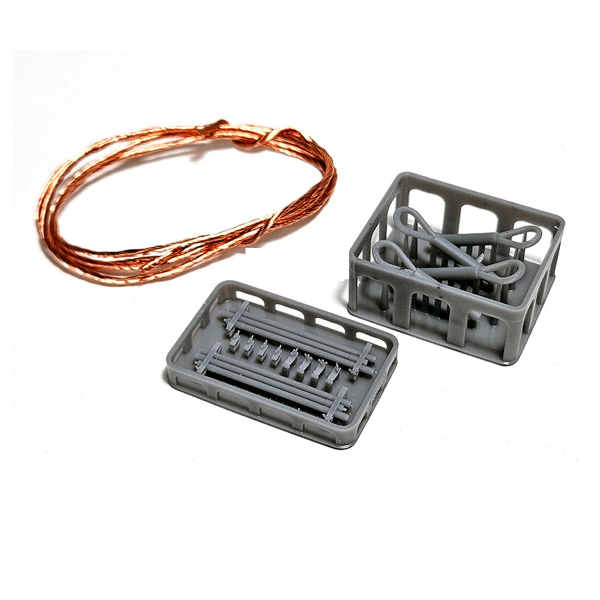 Tiger Towing Cable Set (Holder w/clean rod) 1/35