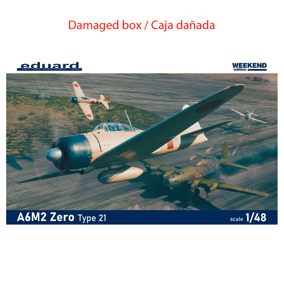 A6M2 Zero Type 21 1/48 (Damaged box / Caja dañada)