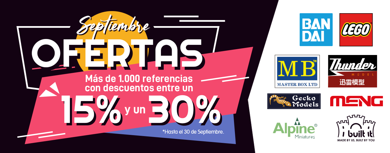 OFERTAS DE SEPTIEMBRE hasta 30% de descuento