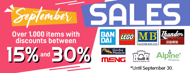 SEPTEMBER SALES up to 30% off!