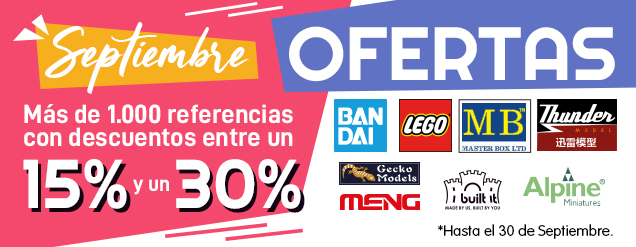 OFERTAS DE SEPTIEMBRE hasta 30% de descuento