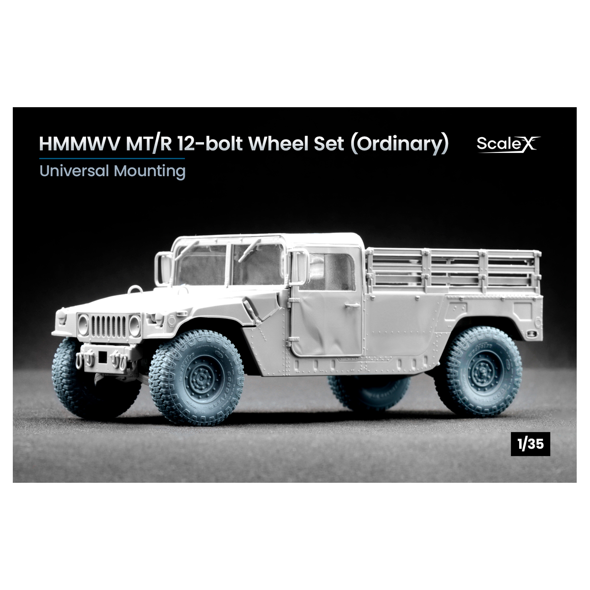 HMMWV MT/R 12-bolt Ordinary wheel set (1/35)