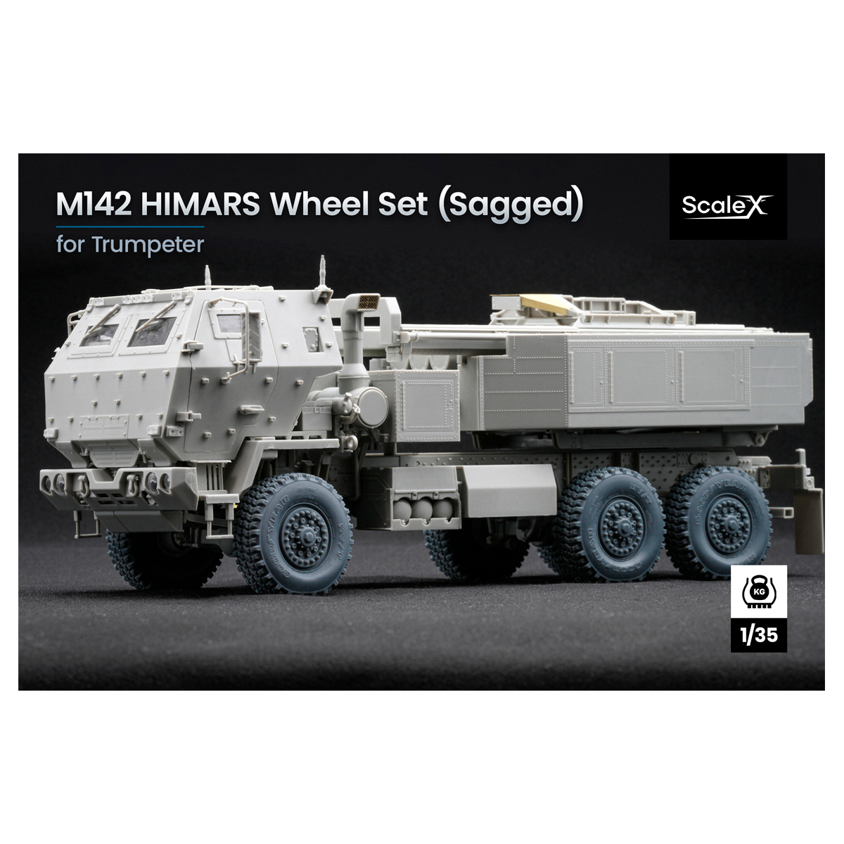 HIMARS V1 Sagged wheel set (1/35)