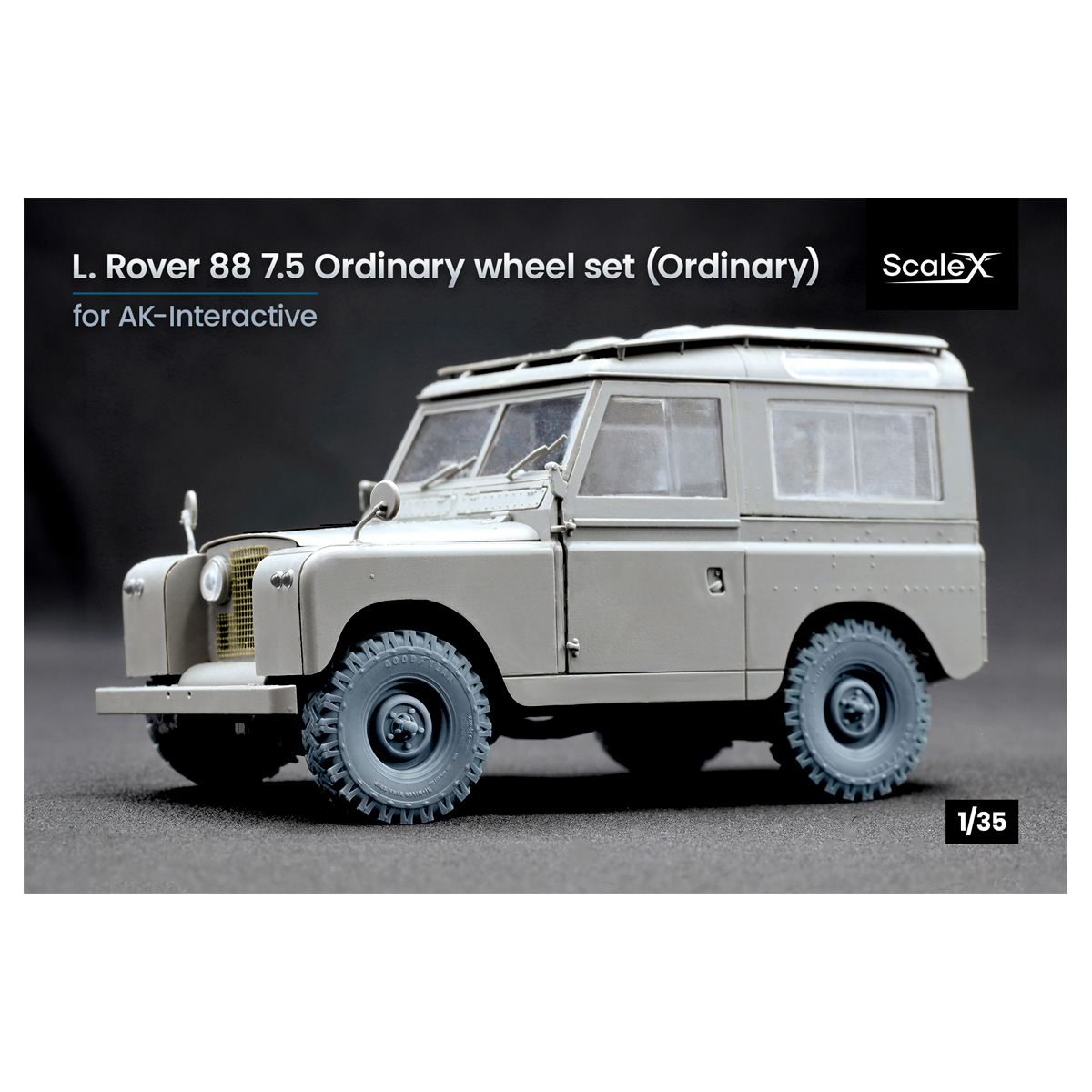 L. Rover 88 7.5 big Ordinary wheel set (1/35)