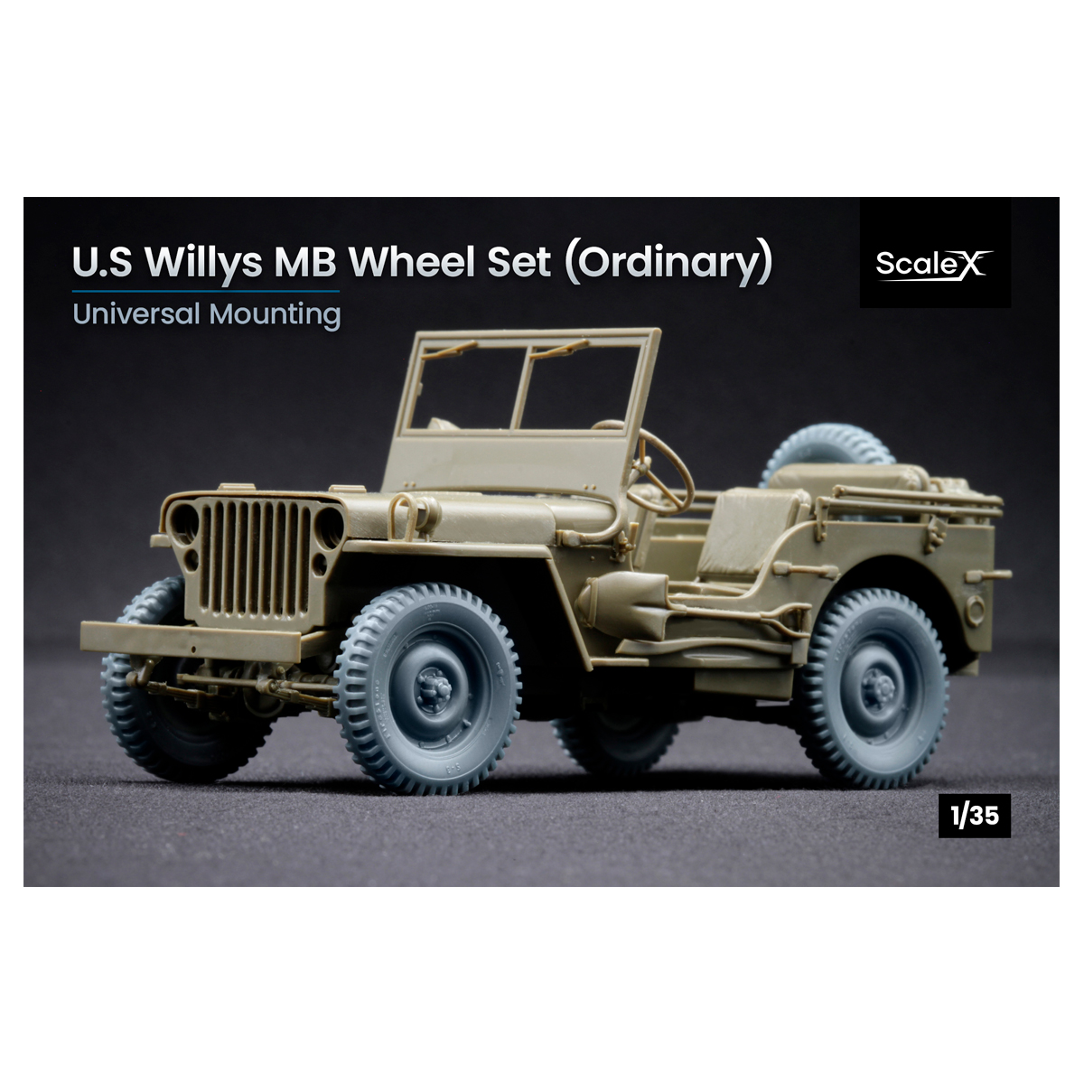 Willys MB US Ordinary wheel set (1/35)
