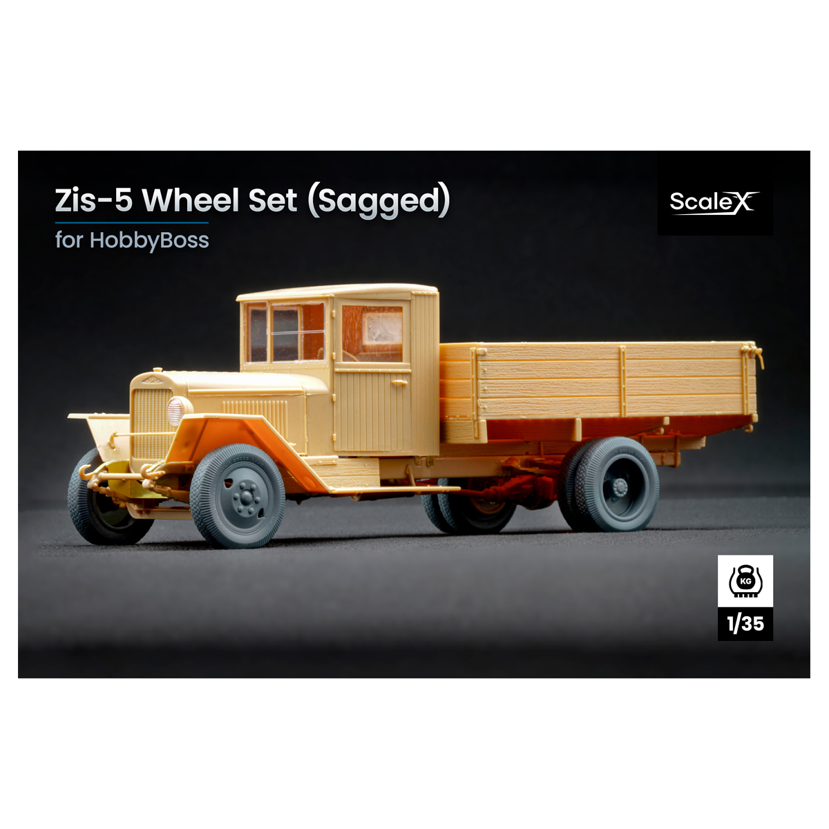ZIS-5 Sagged wheel set (1/35)