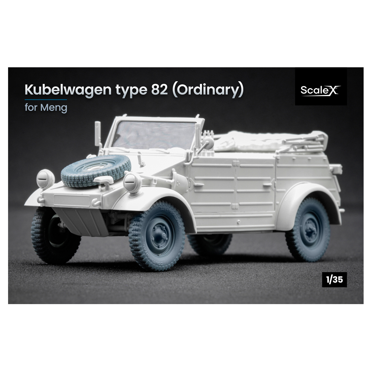 Kubelwagen type 82 Ordinay whell set (1/35)