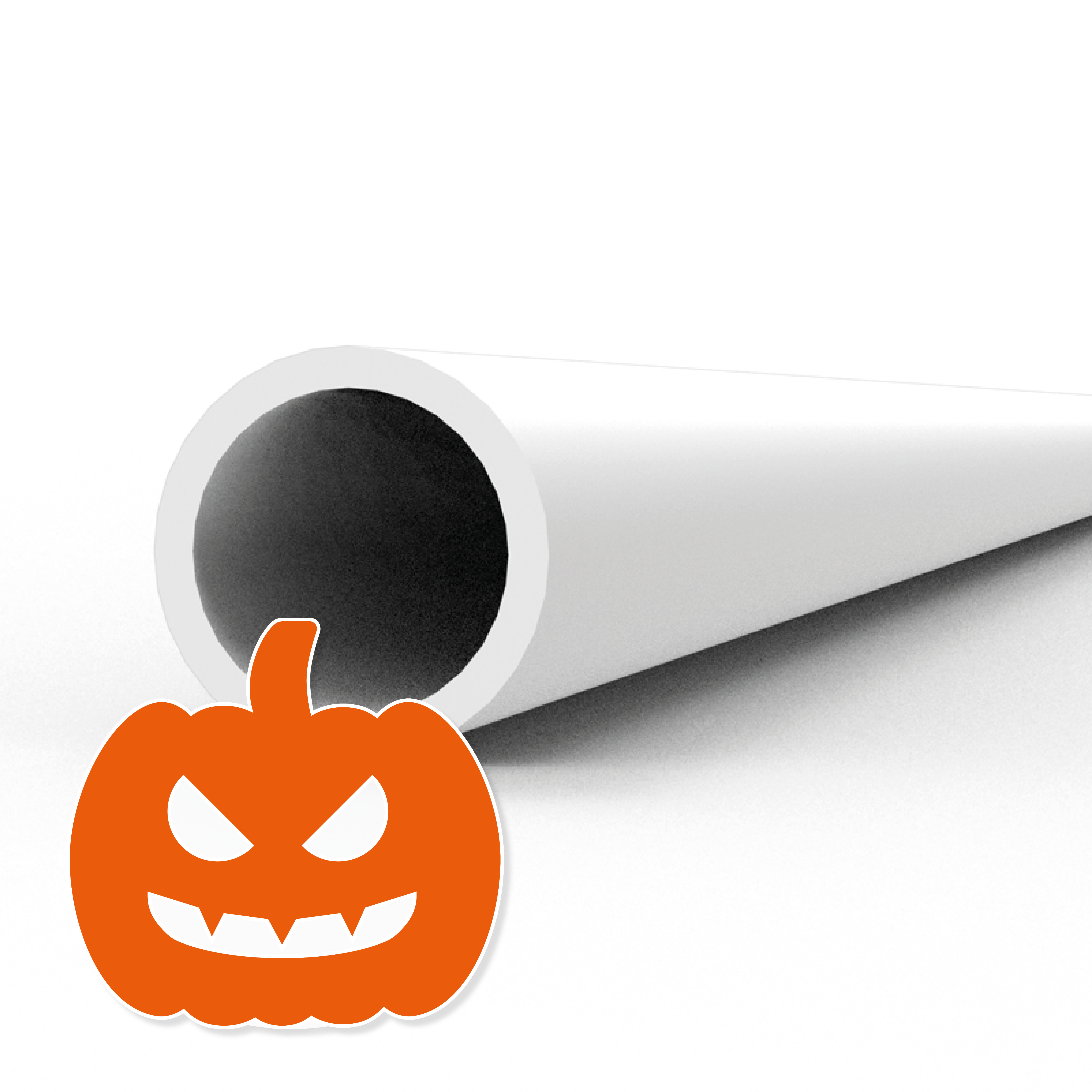 Hollow tube 3.00 diameter x 350mm – STYRENE HOLLOW TUBE – (5 units)