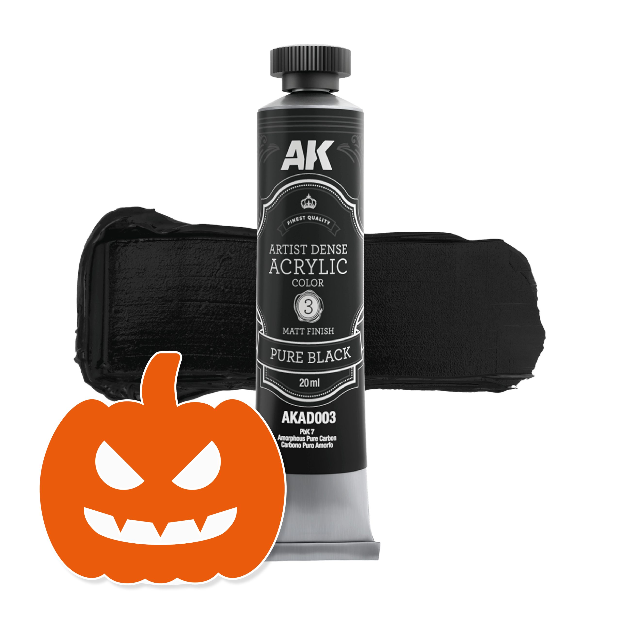 PURE BLACK – ARTISTIC DENSE ACRYLIC COLOR