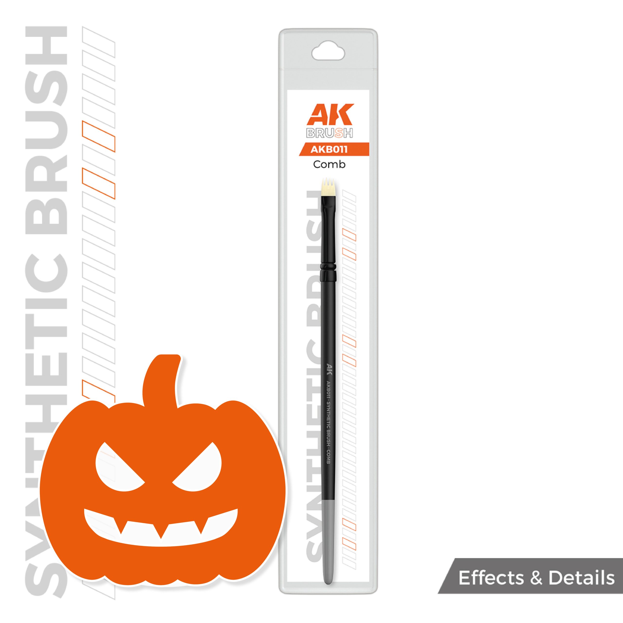 AK SYNTHETIC BRUSH – COMB