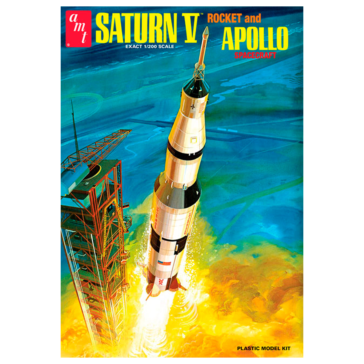 1/200 Saturn V Rocket and Apollo Spacecraft