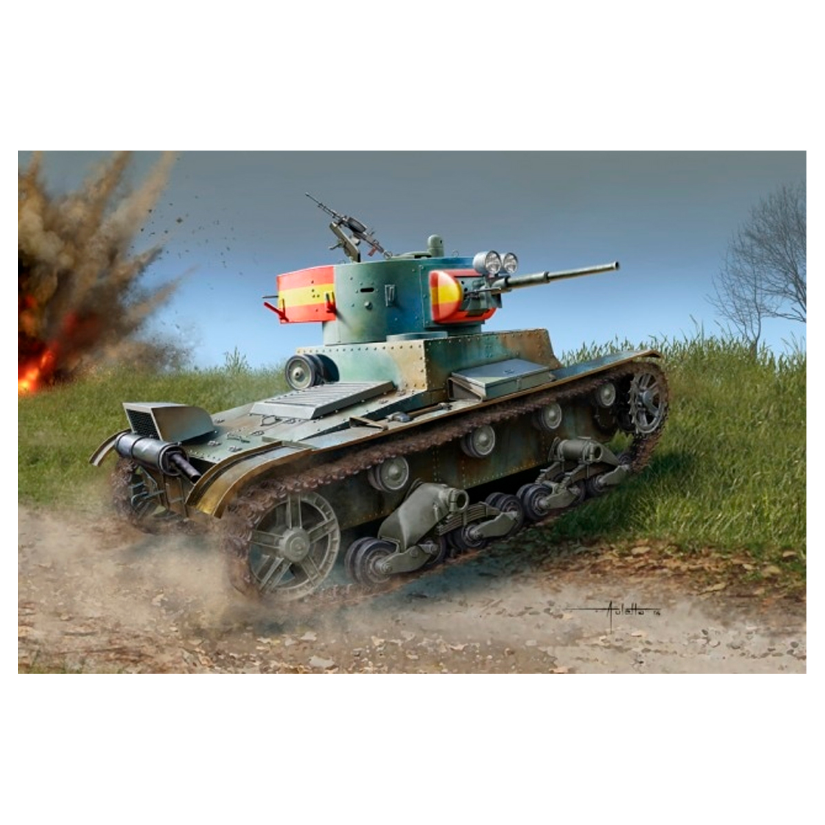 1/35 Soviet T-26 Light Infantry Tank Mod.1936/1937