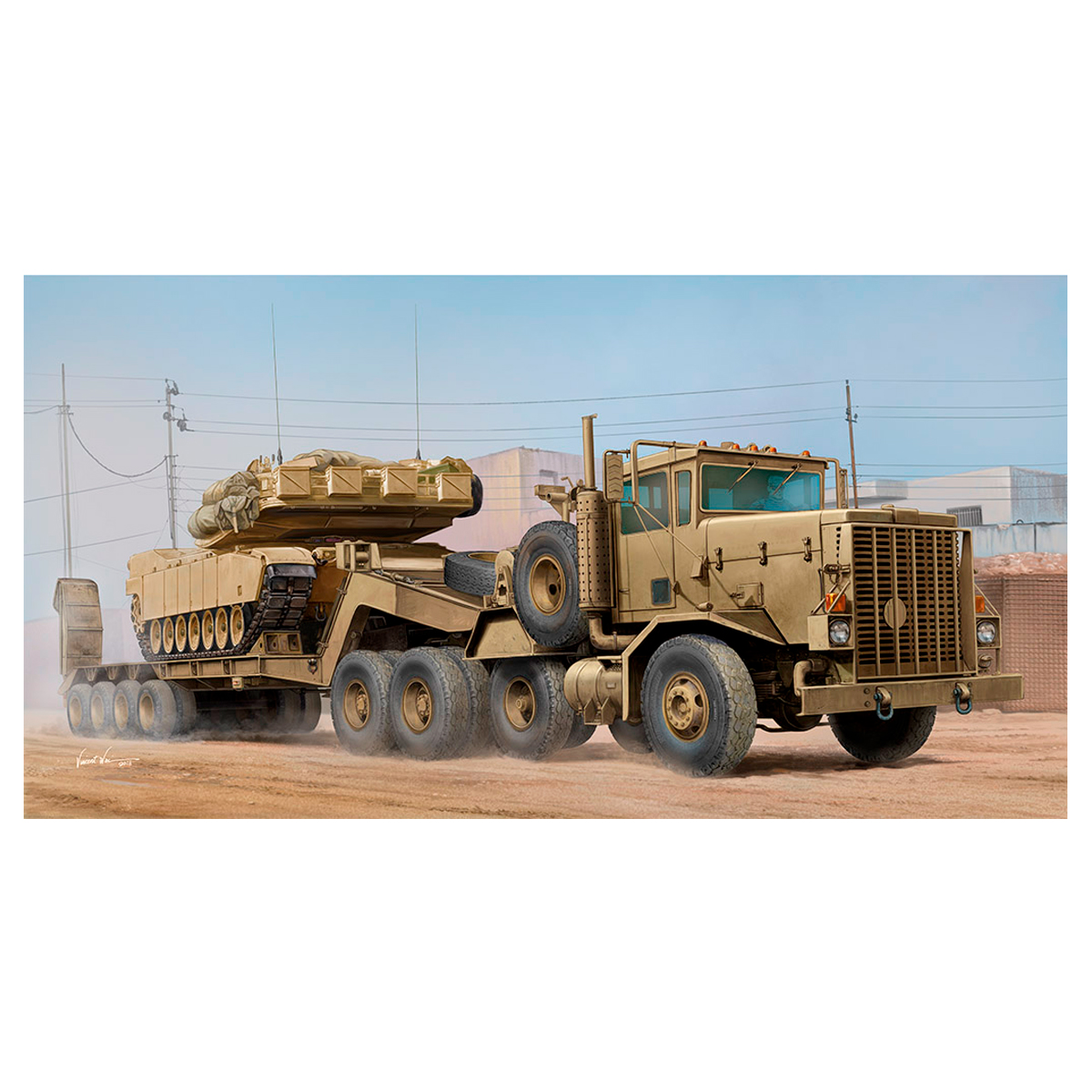 1/35 M911 C-HET w/ M747 Heavy Equipment Semi-Trailer