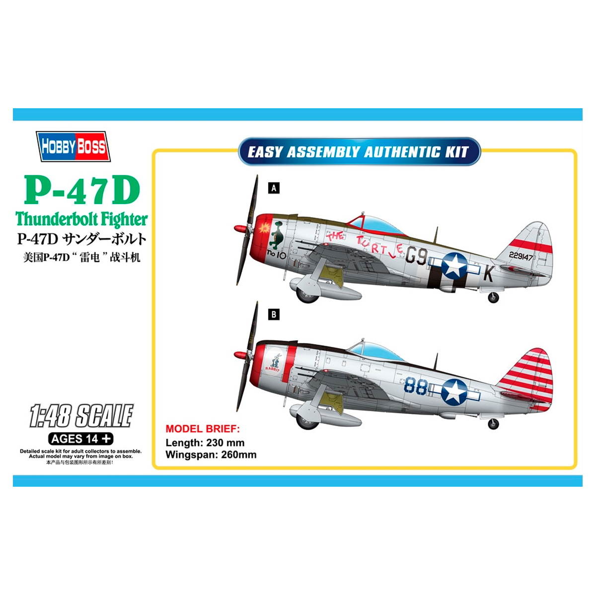 1/48 P-47D Thunderbolt Fighter