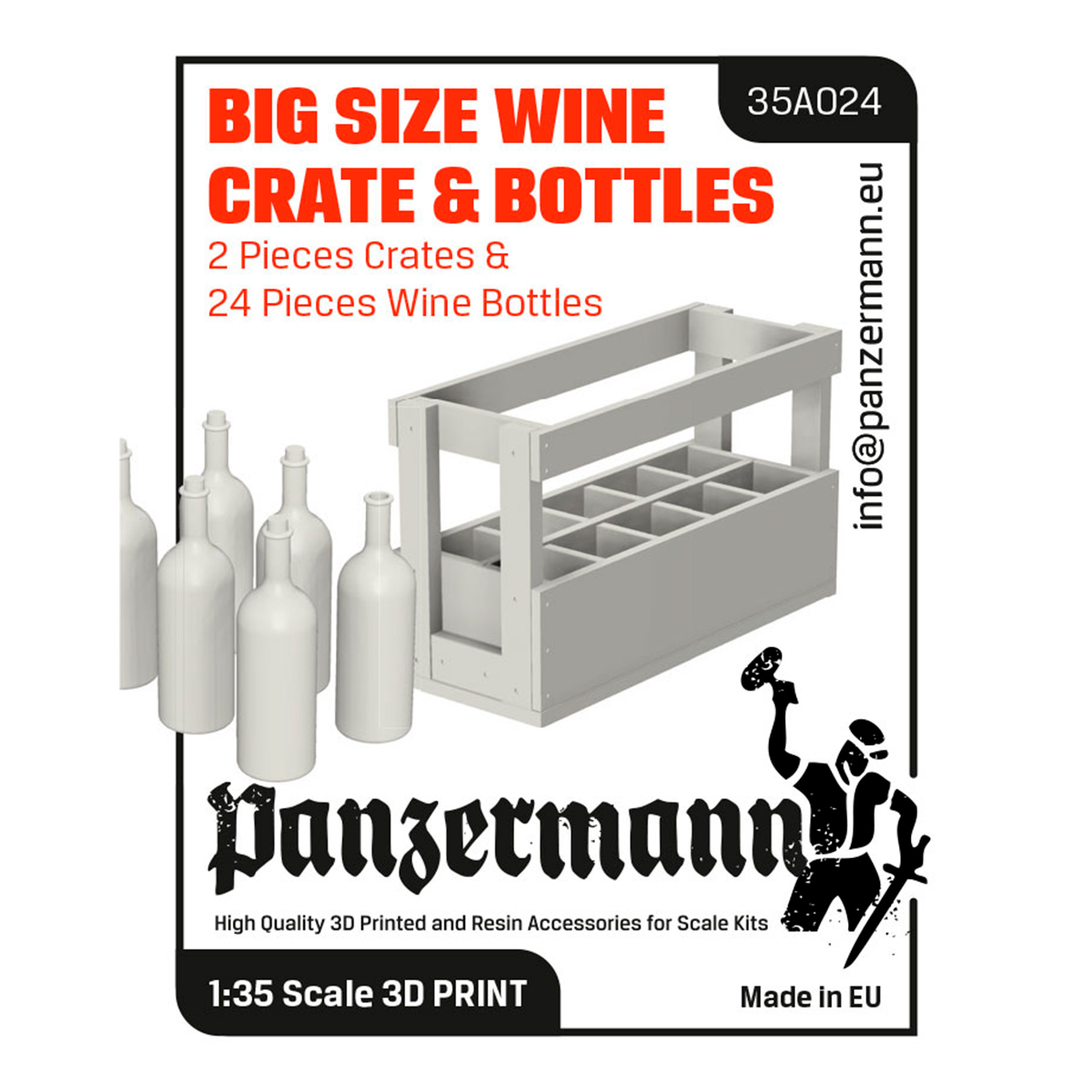 Big size wine crate and bottles (2 crates and 24 wine bottles) 1/35