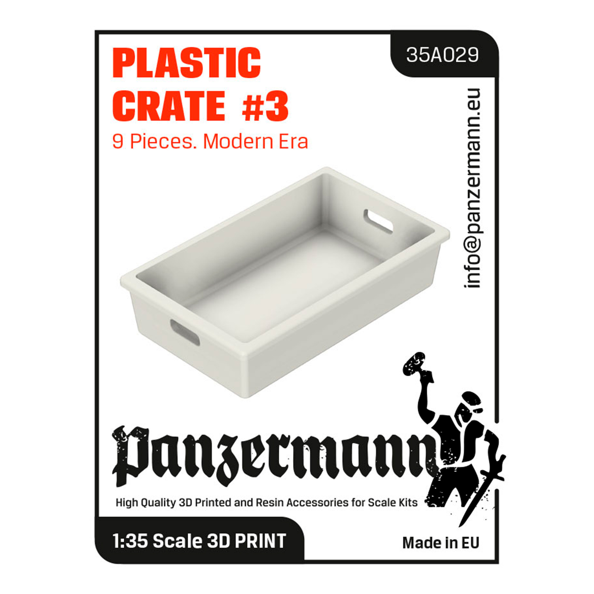 Plastic Crate #3 (9 pieces. Modern Era) 1/35