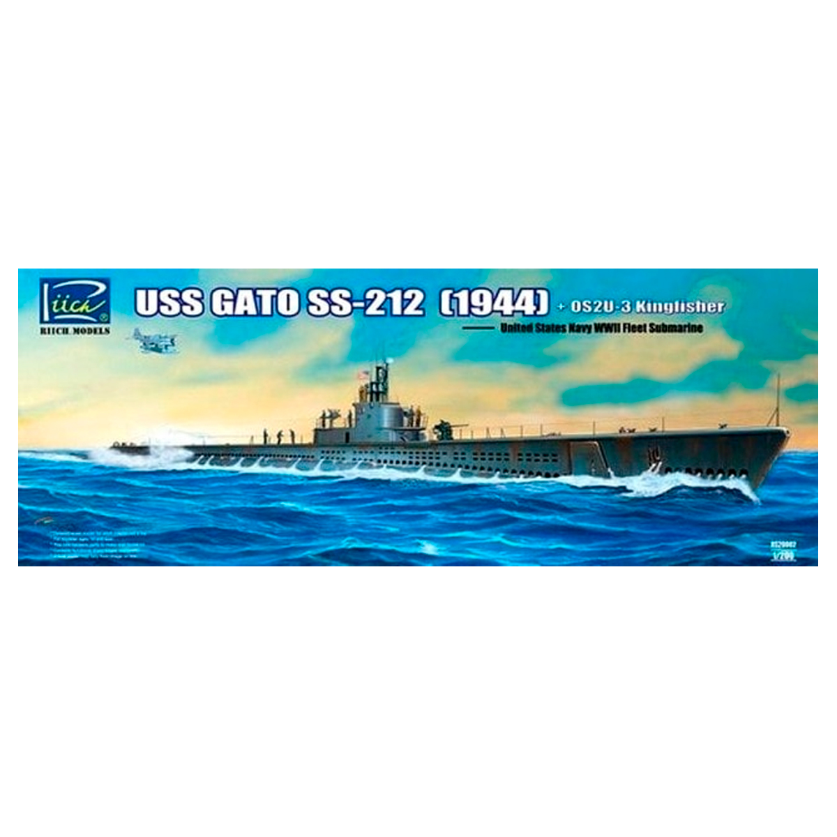 USS Gato SS-212 + OS2U-3 Kingfisher 1/200