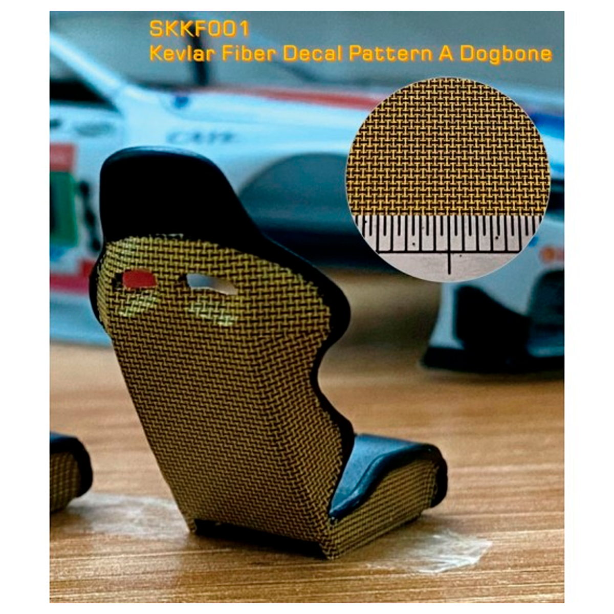 Pattern A Dogbone Kevlar Fiber Decal