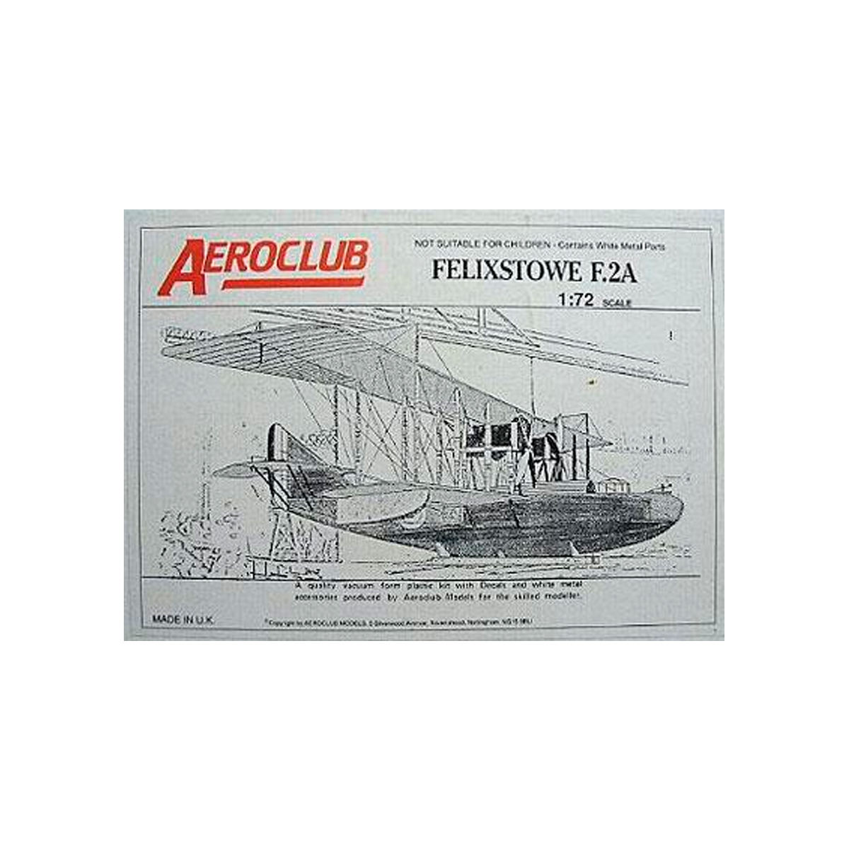 1/72 Felixstowe F.2A (Aeroclub K308)