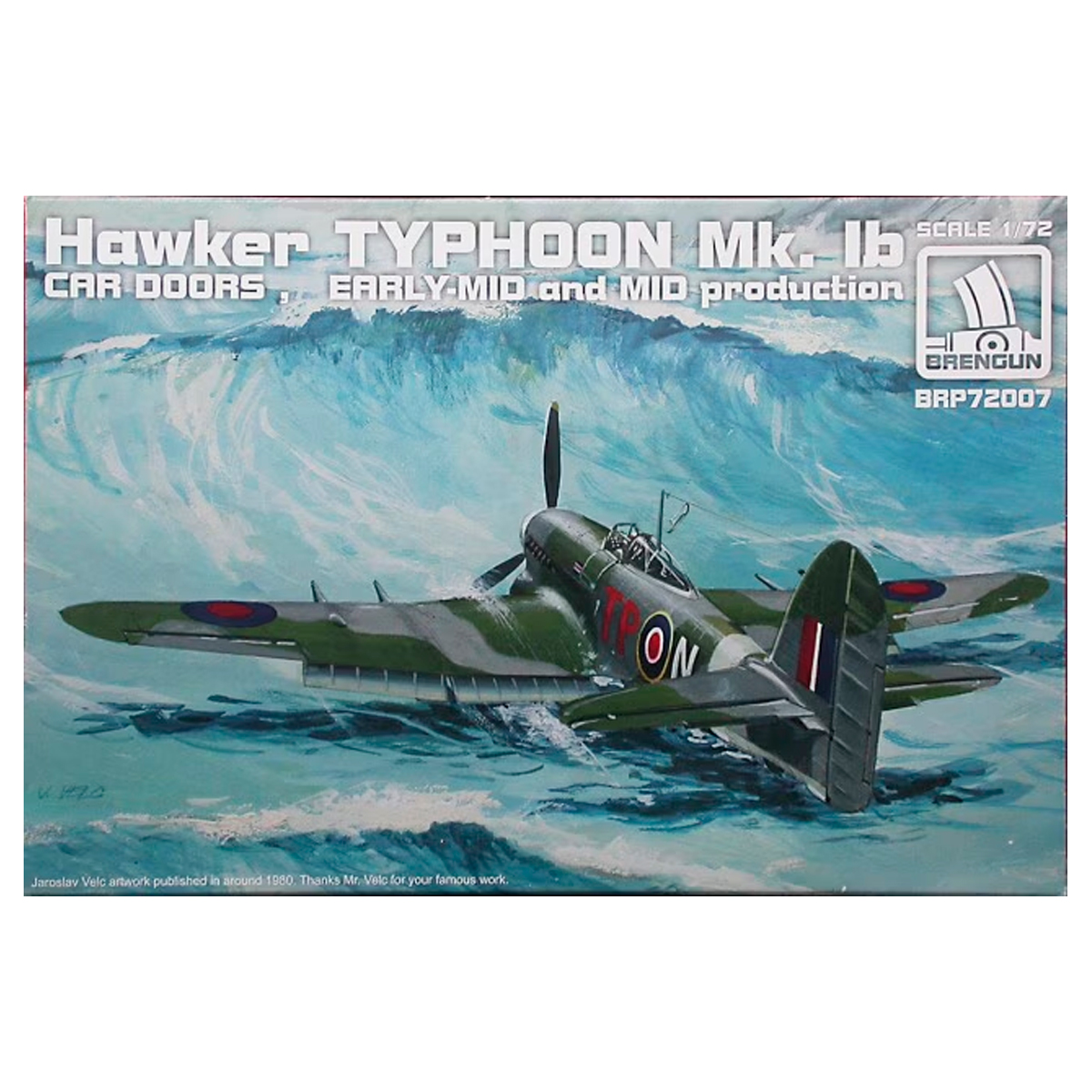 1/72 Hawker Typhoon Mk.Ib car doors ‘early-mid’ & ‘mid’
