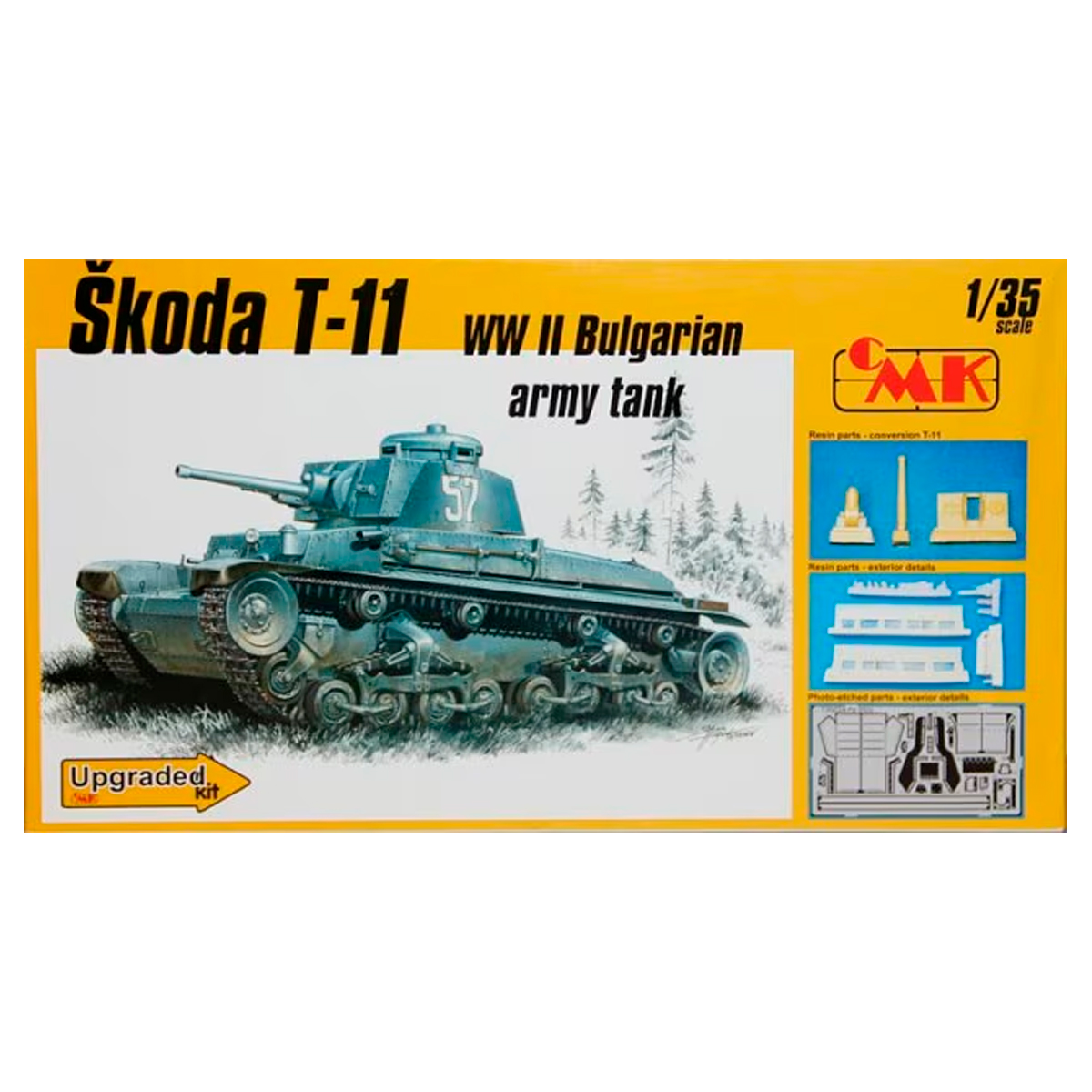 1/35 Škoda T-11 WWII Bulgarian Army Tank