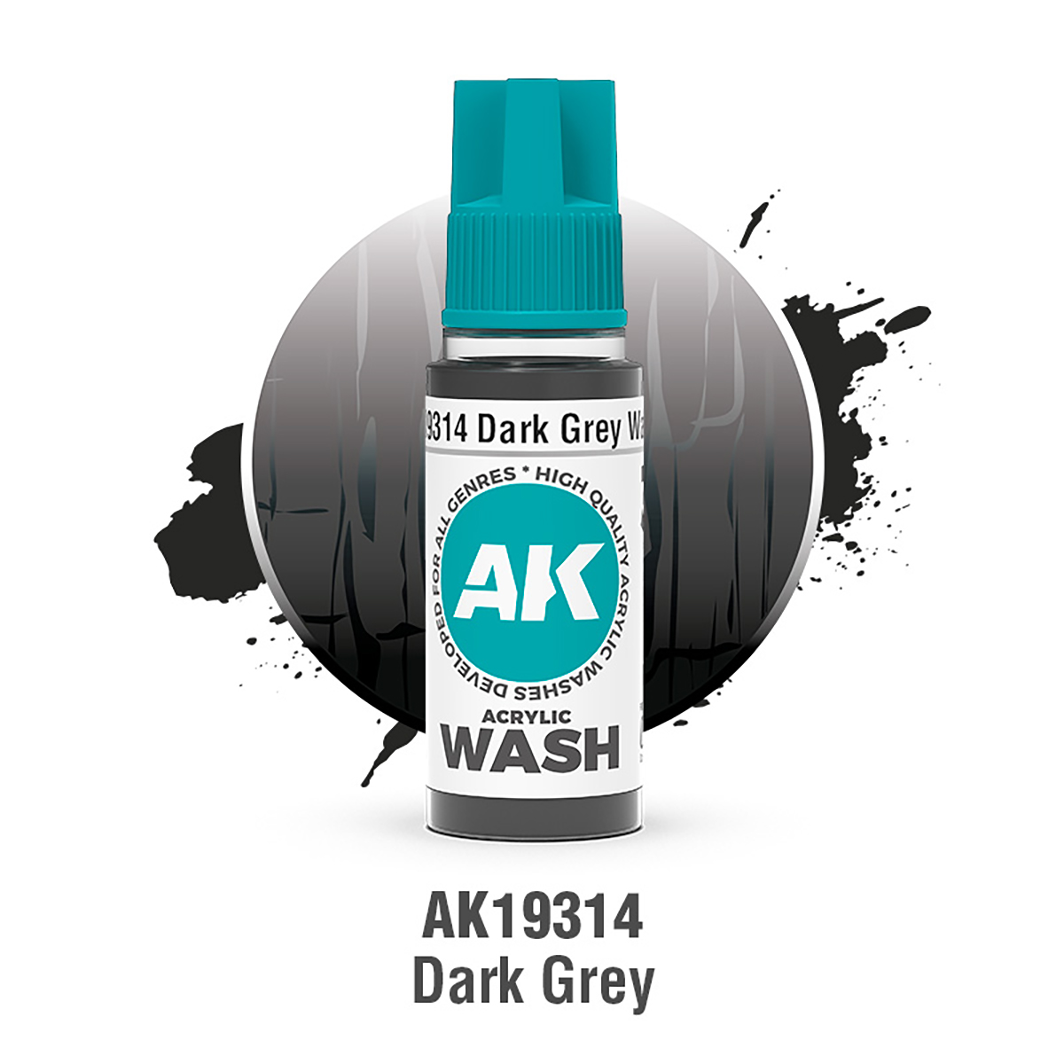 DARK GREY – ACRYLIC WASH