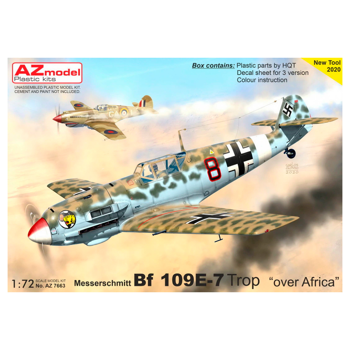 1/72 Messerschmitt Bf 109E-7 Trop “Over Africa”