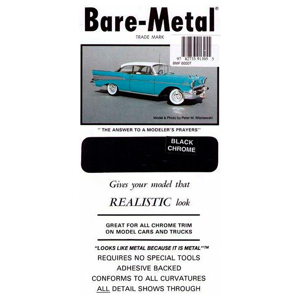 Bare Metal Foil (BMF) Black Chrome