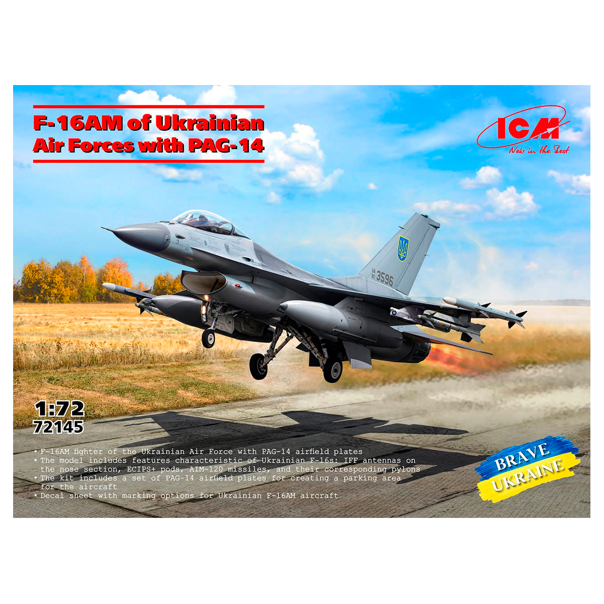 1/72 F-16AM of Ukrainian Air Forces with PAG-14