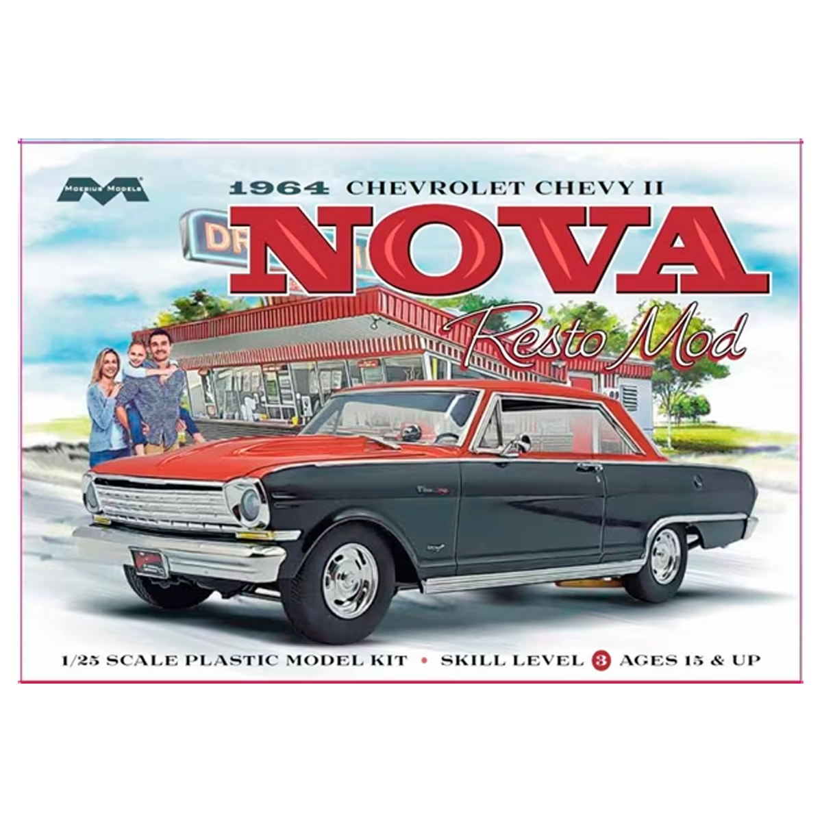 1/25 1964 Chevrolet Chevy II Nova Resto Mod